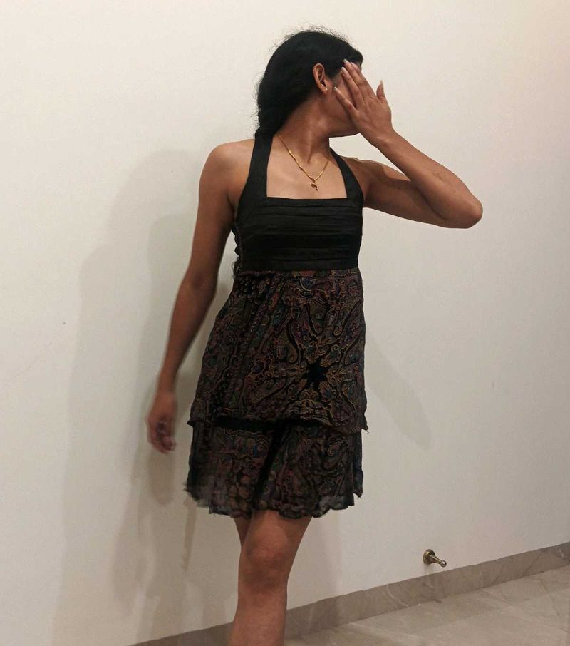 Cute Black Halter Dress