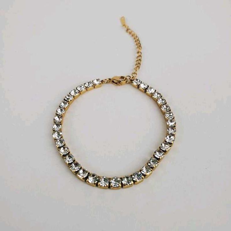 Cubic Tennis bracelet anti tarnish