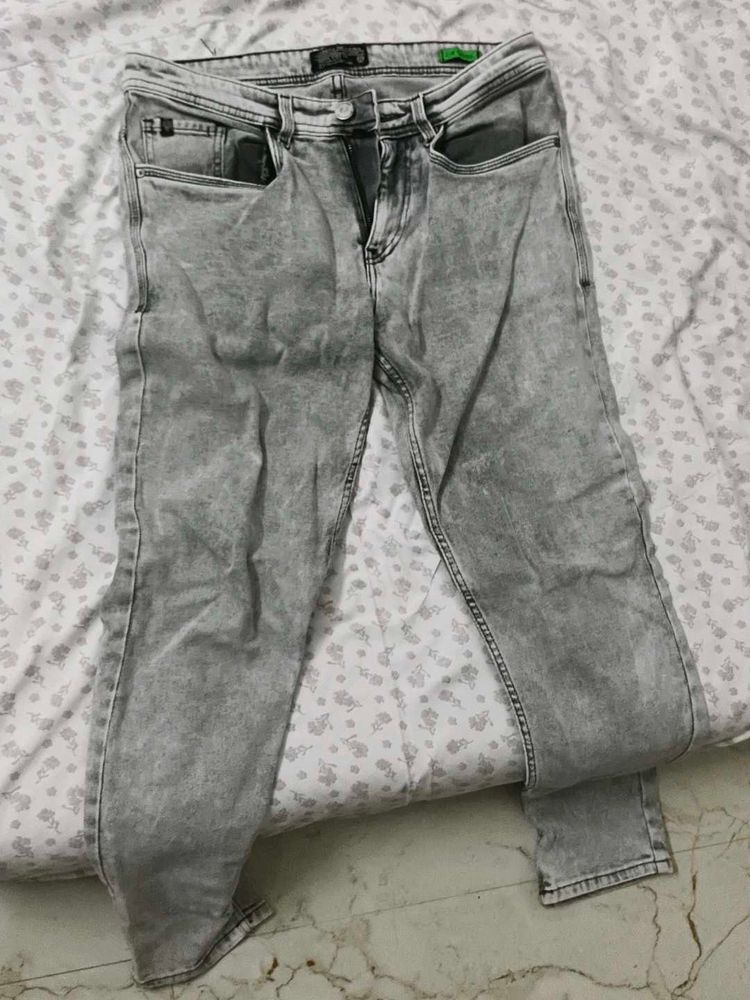 Gray Denim Jeans