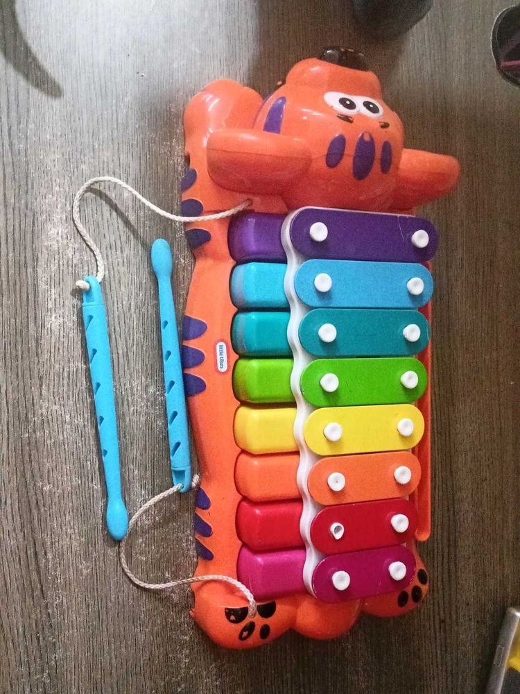 rainbow xailophone tiger piyano toy finger