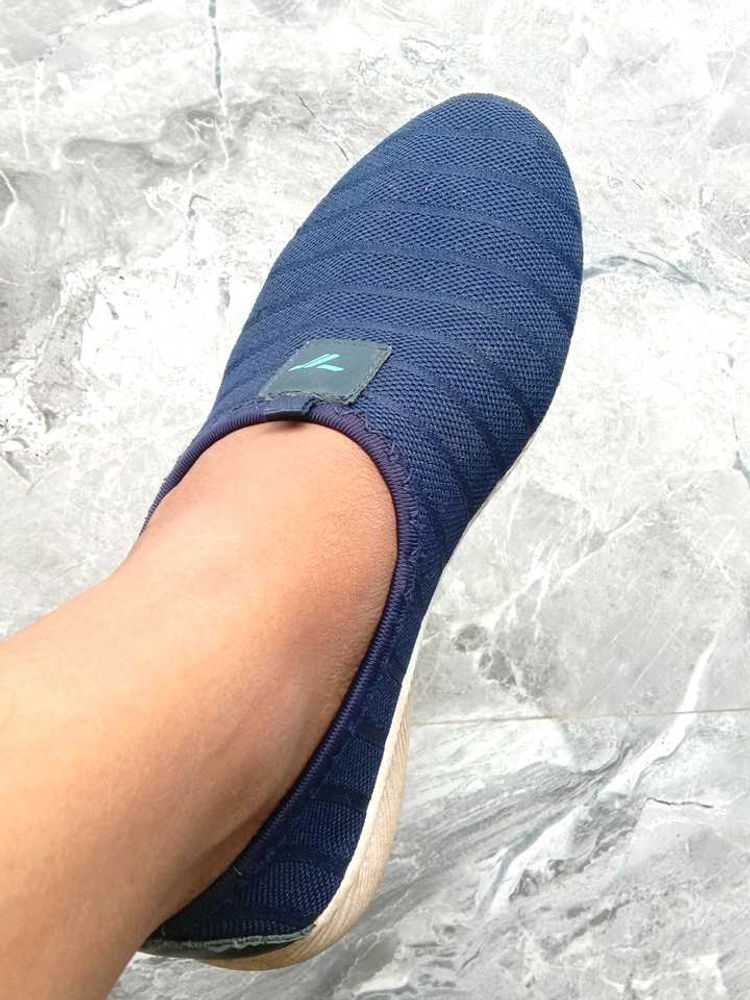 Blue Slip-On Comfort Sport Shoes