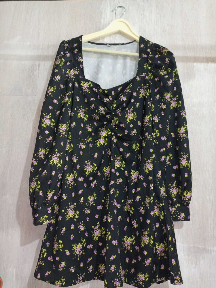 Floral Print Mini Dress
