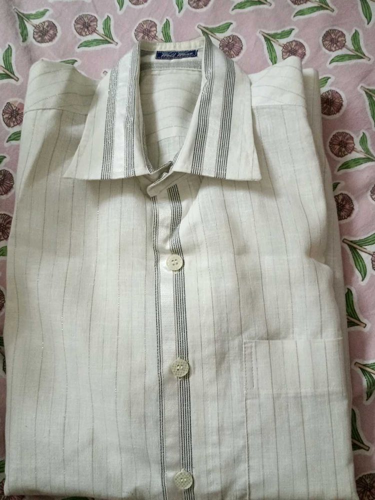 Striped Button-Down Shirt