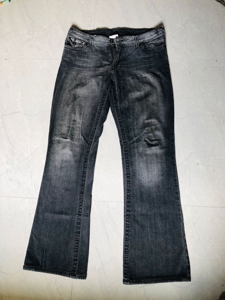 Y2K Dark Wash Flare Jeans