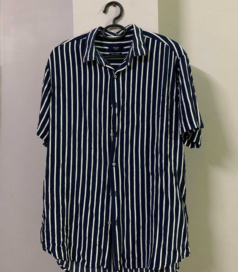 Blue And White Strip Shirt