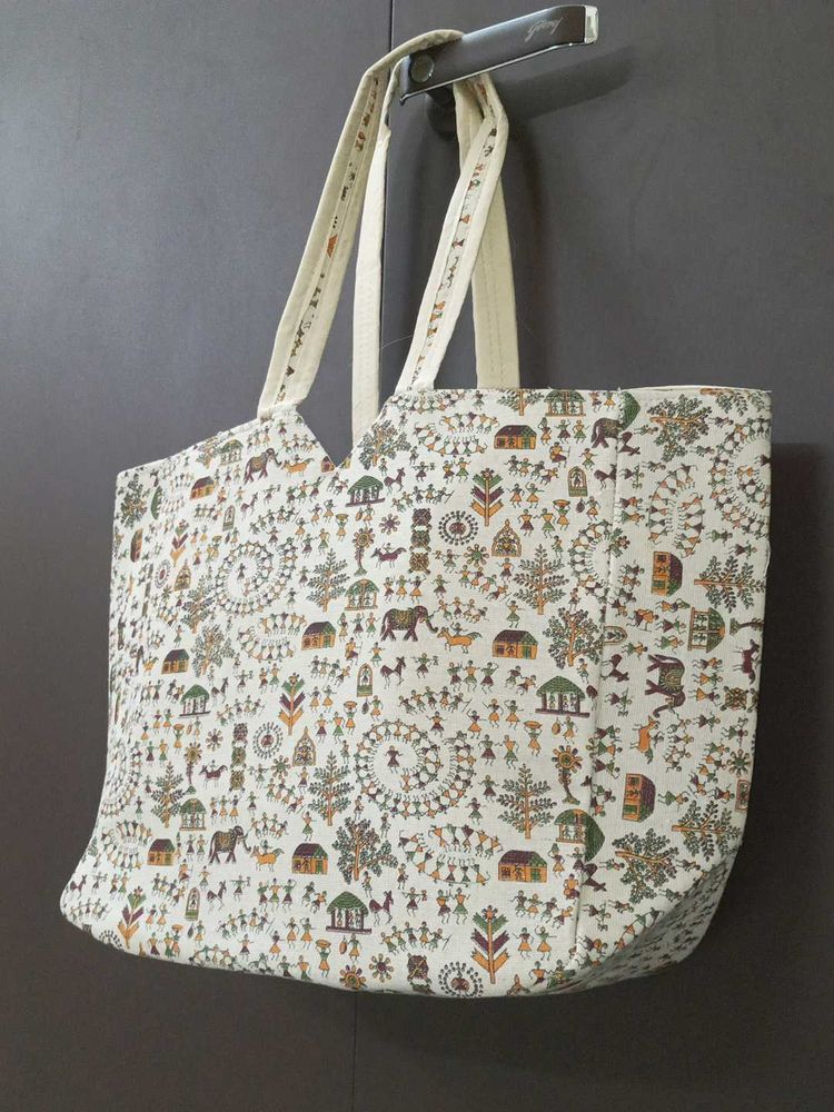 Warli Art Tote Women&#39;s Handbag For Office Travel