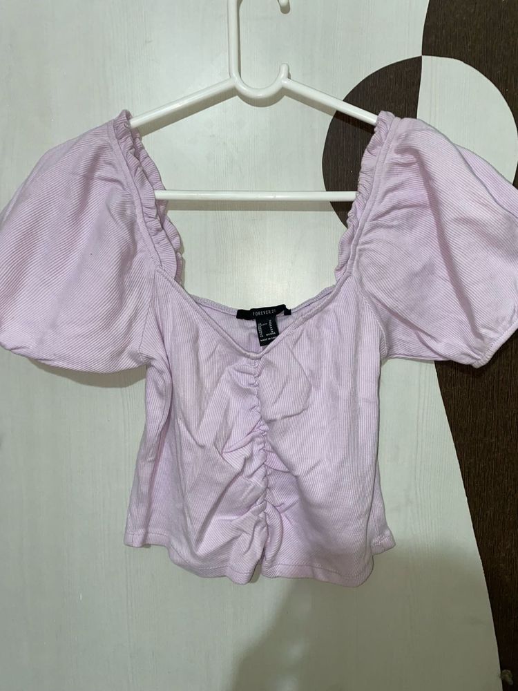 Lavender Fitted Top.