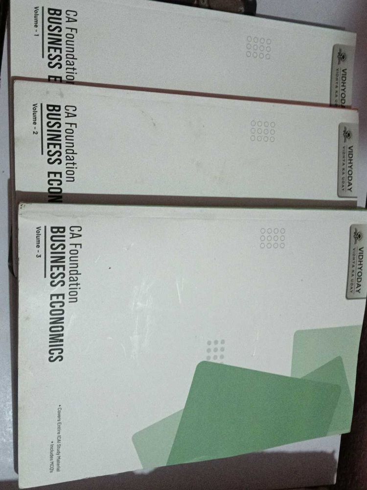 CA Foundation Business Economics Books - Set of 3