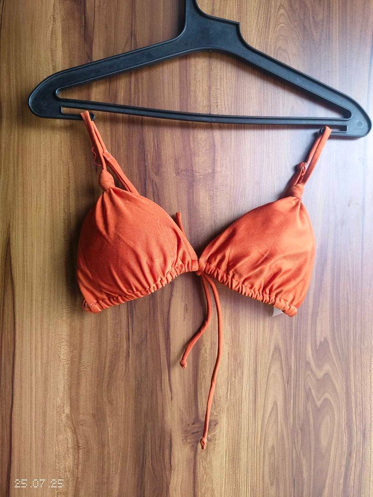 Orange Bikini Top