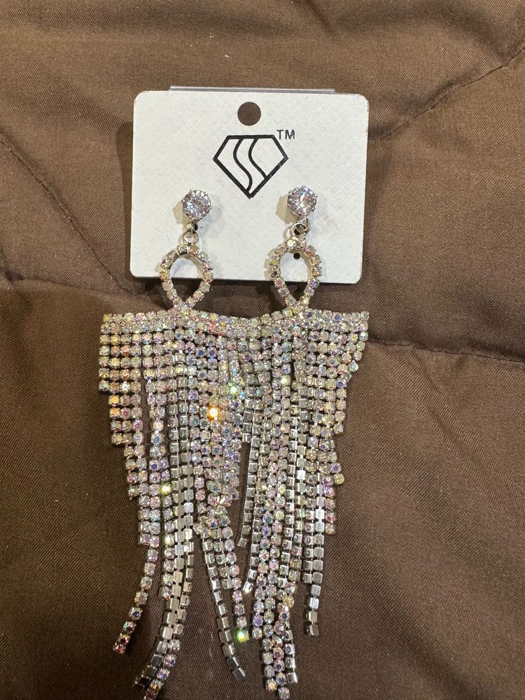 Silver Party Earrings