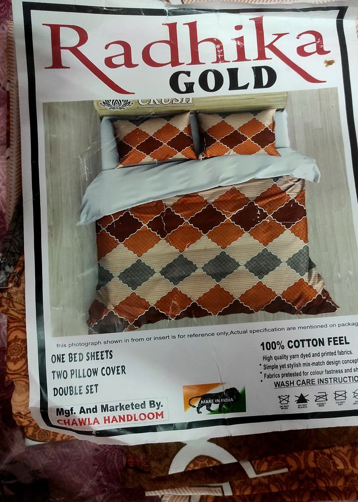 Poly Cotton Double Bed Sheet