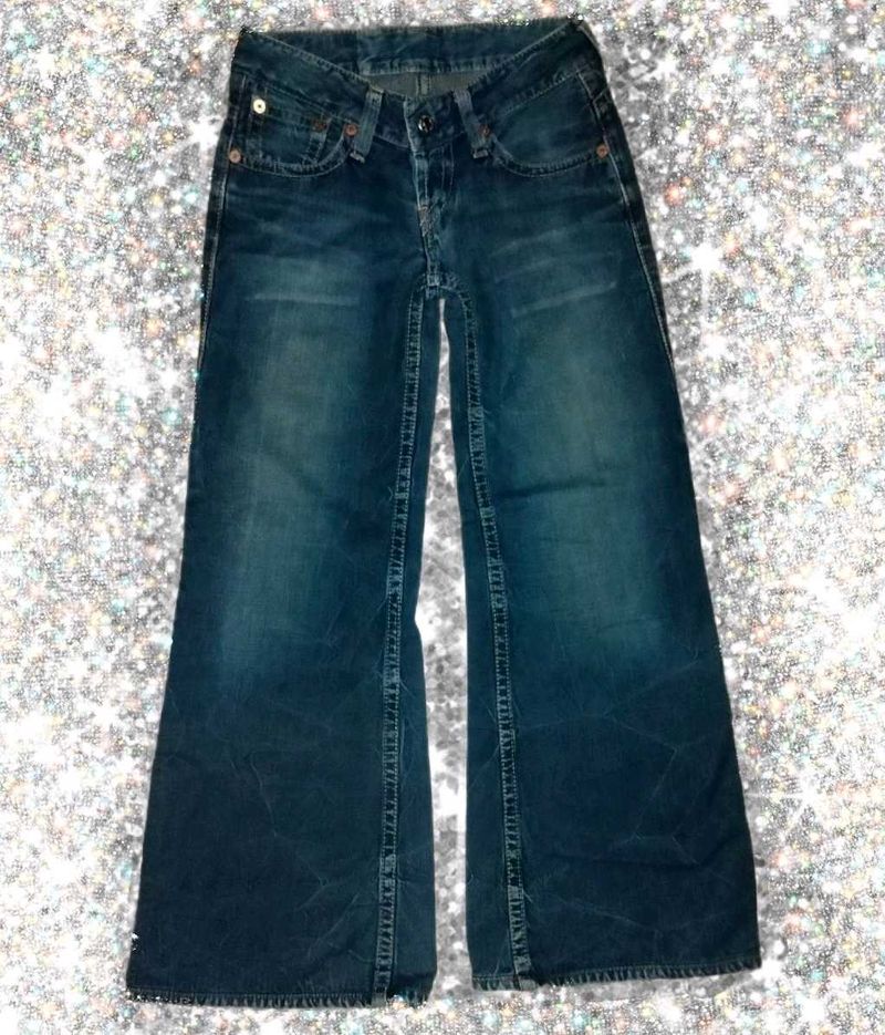 Levis Dark Blue Flare Jeans