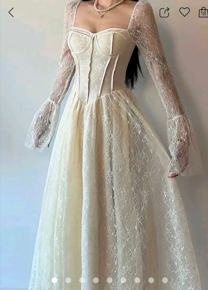 Elegant Lace Corset Dress