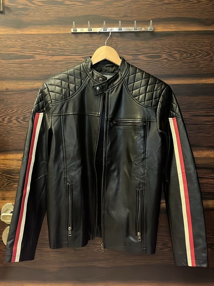 Jack&amp;Jones Black Leather Jacket