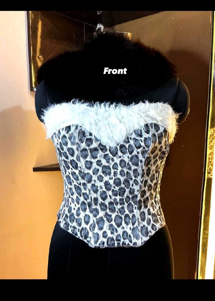 Leopard Corset Top