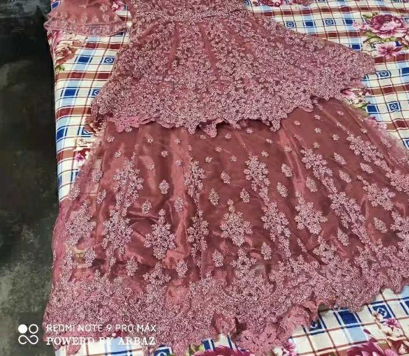 Elegant Maroon Embroidered Lehenga Choli Set