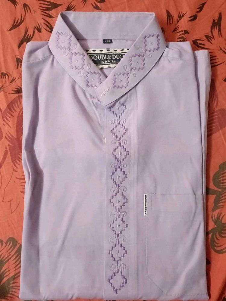 Double Duck Embroidered Shirt - XXL