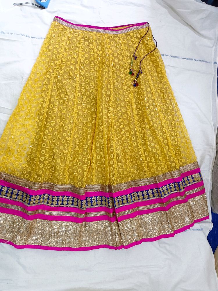 Beautiful Chikankari Work Lehanga Nd Top(Dupatta I