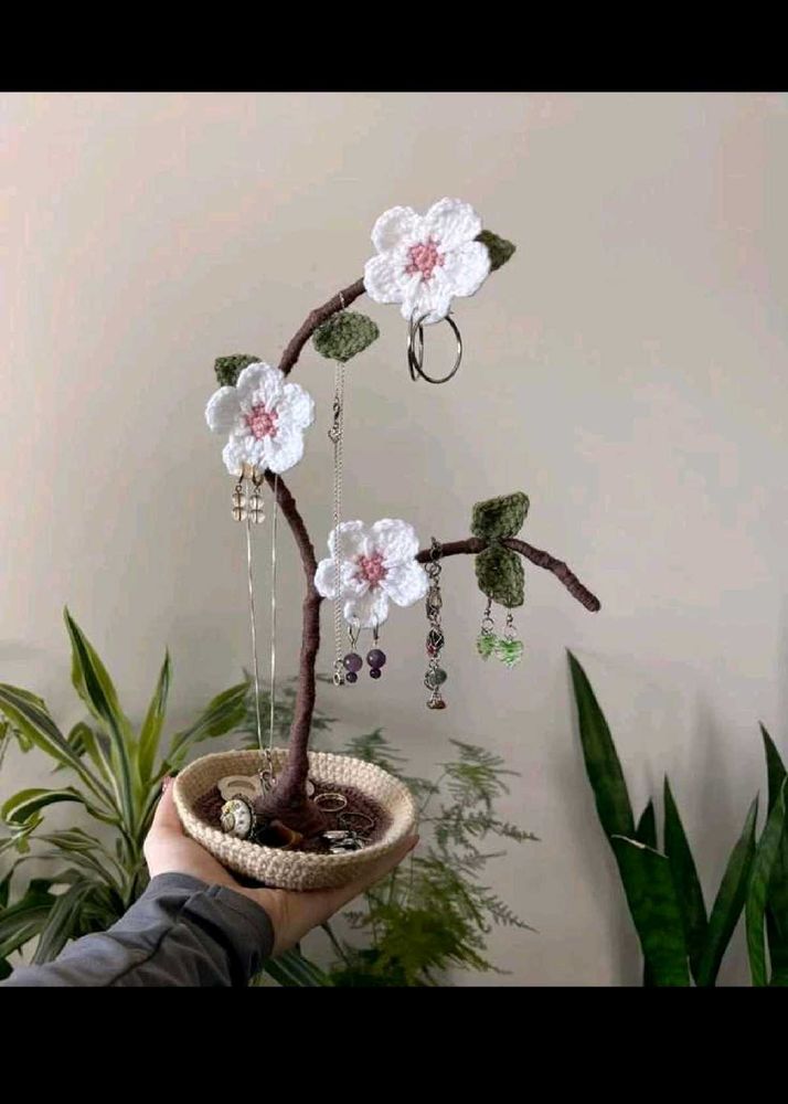 Handmade Crochet Jewellery Hanger