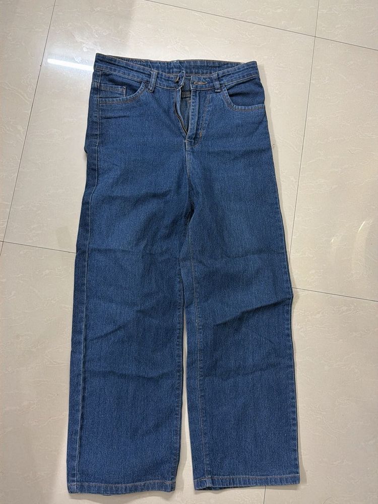 Wide Leg Denim Jeans