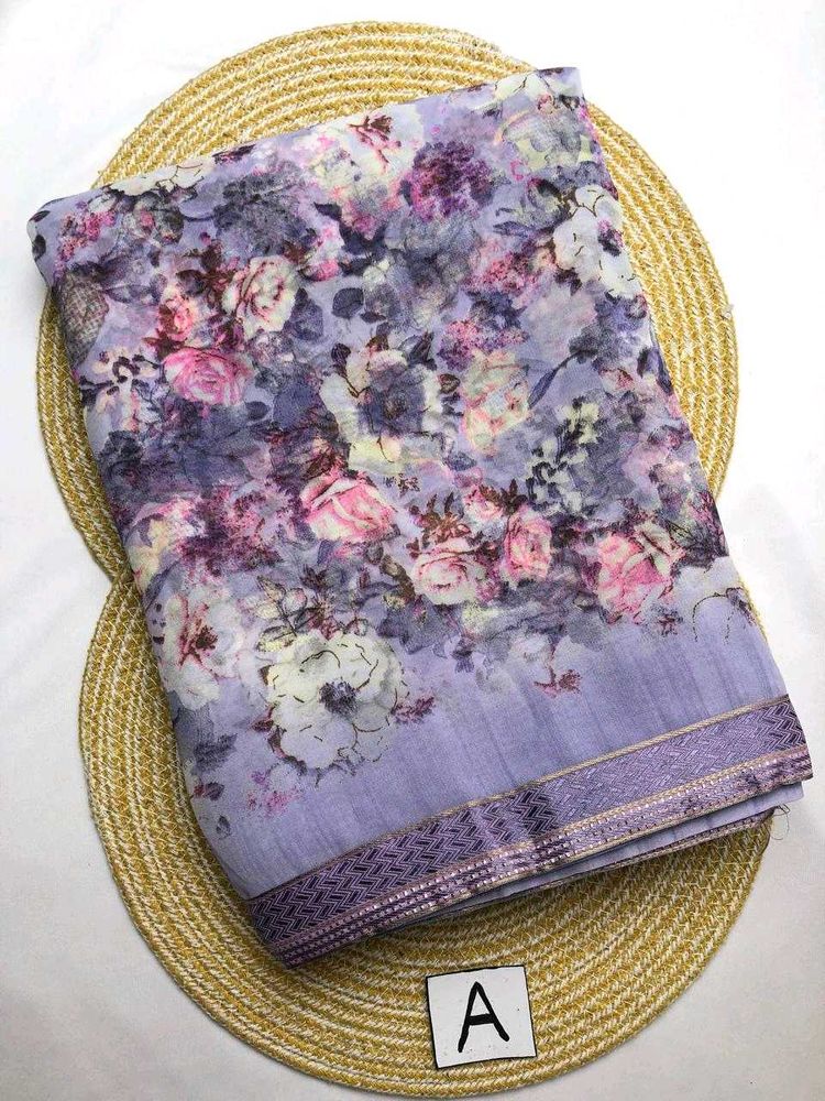 Floral Print Saree
