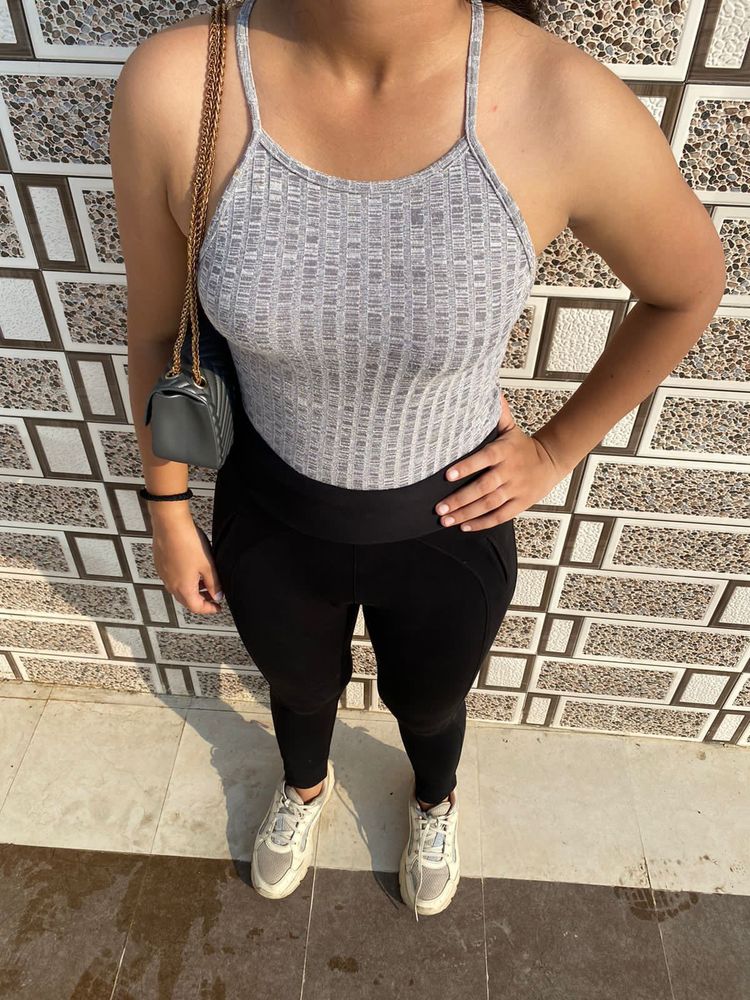 Stylish Grey Tank Top