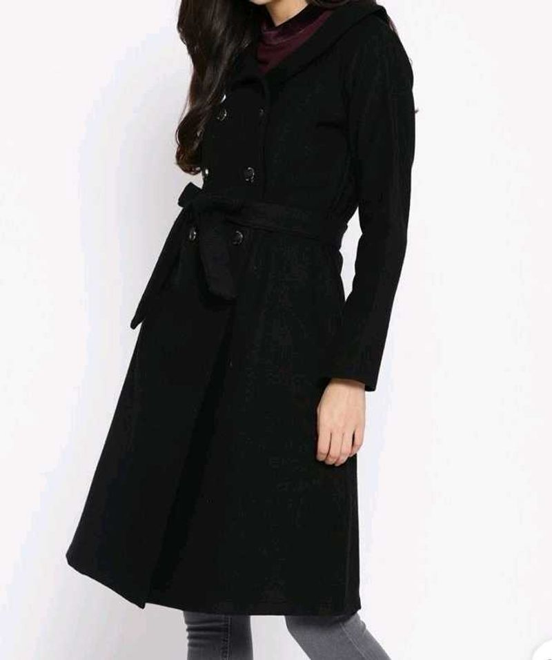 New Pure Wool Solid Coat