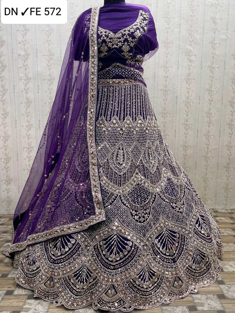 Elegant Purple Lehenga Choli Set