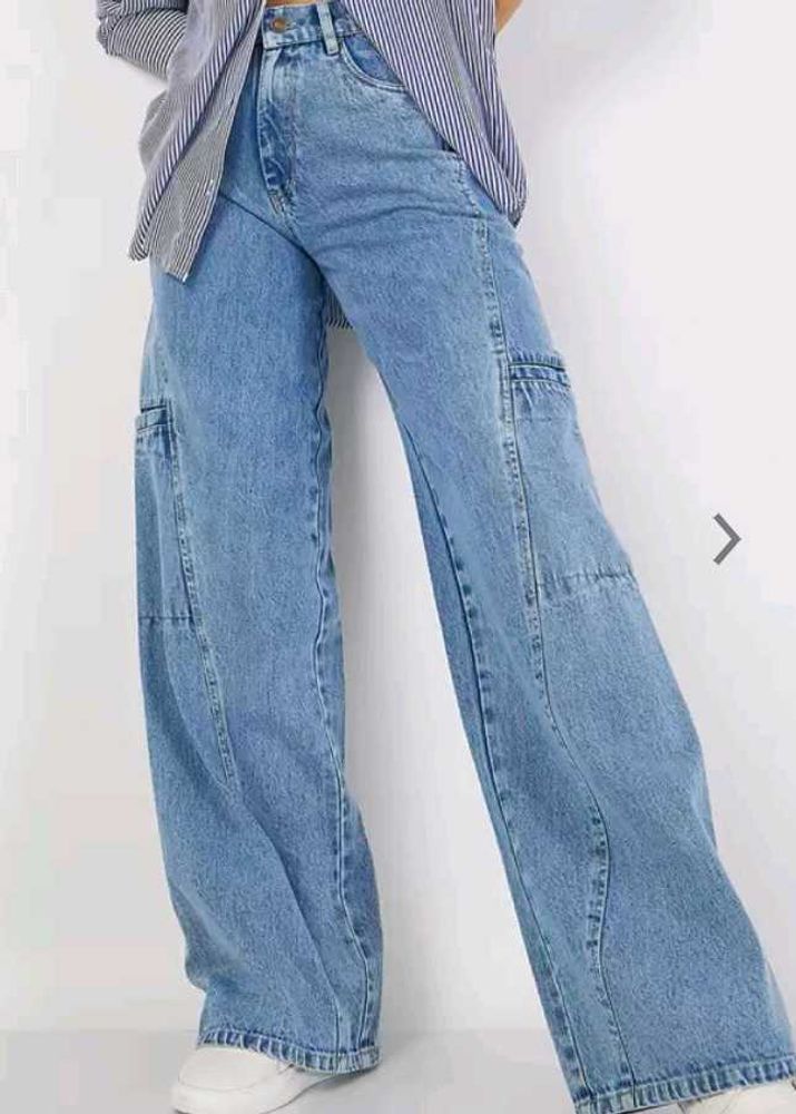 SARFARAAS Women Wide Leg High Rise Jeans
