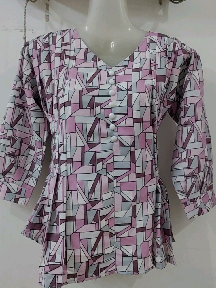 Abstract Print Top