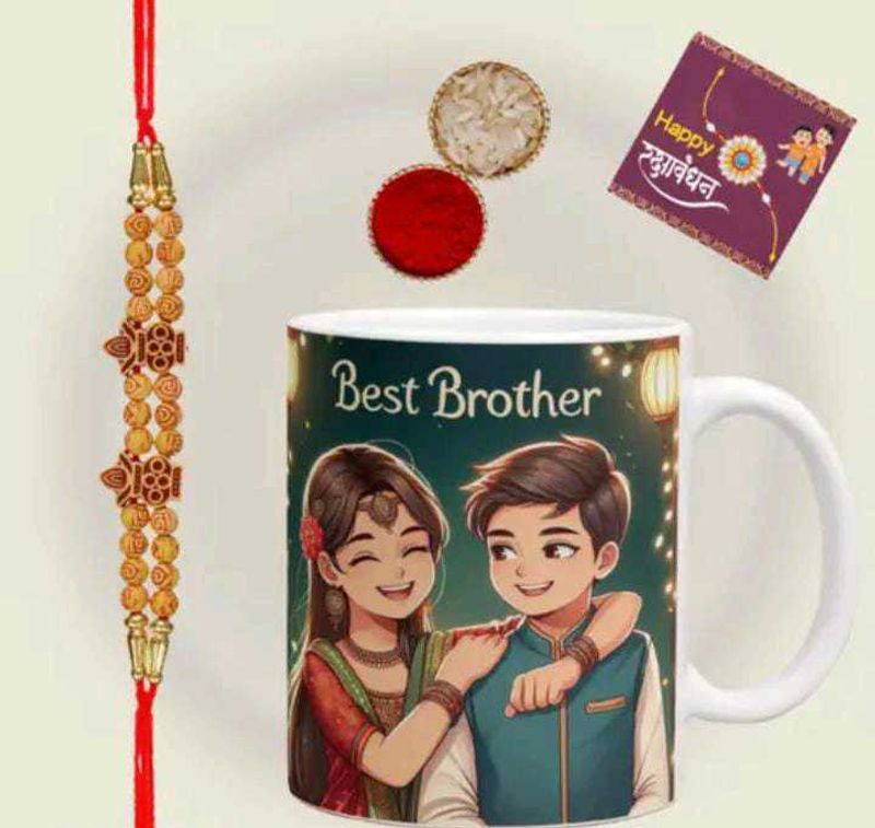 Rakhi Gift Set - Mug &amp; Bracelet