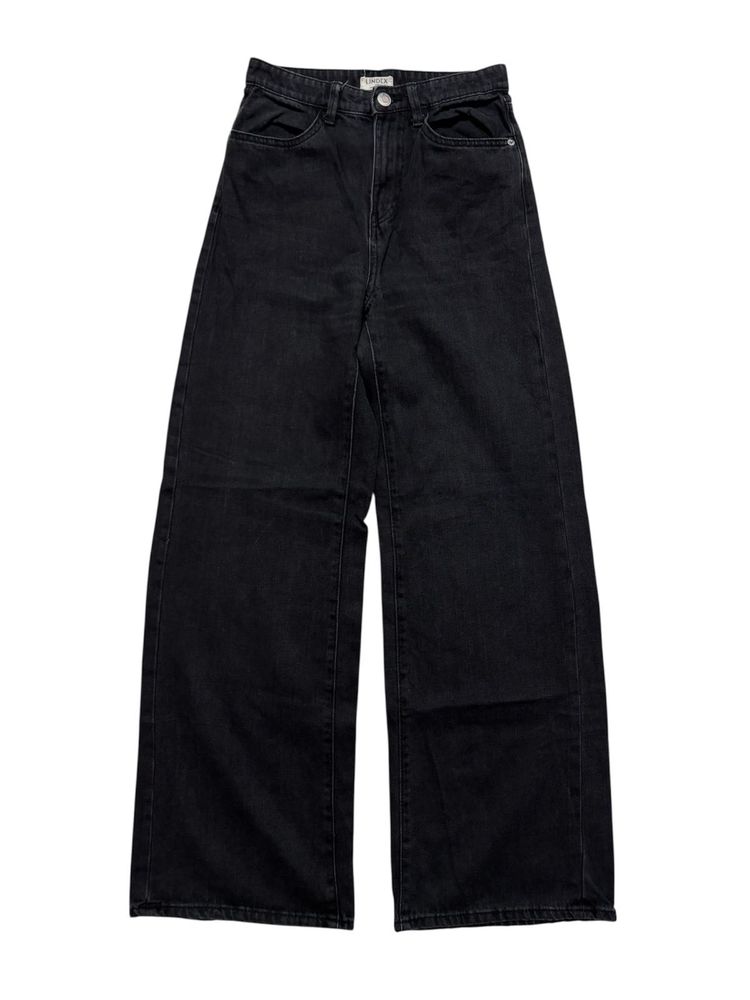 Wide Leg Black Jeans Size:26