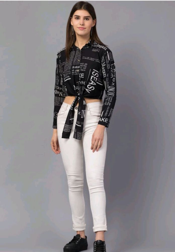 -crep black shirt stylish