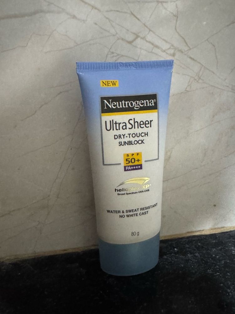 Neutrogena Ultra Sheer sunscreen