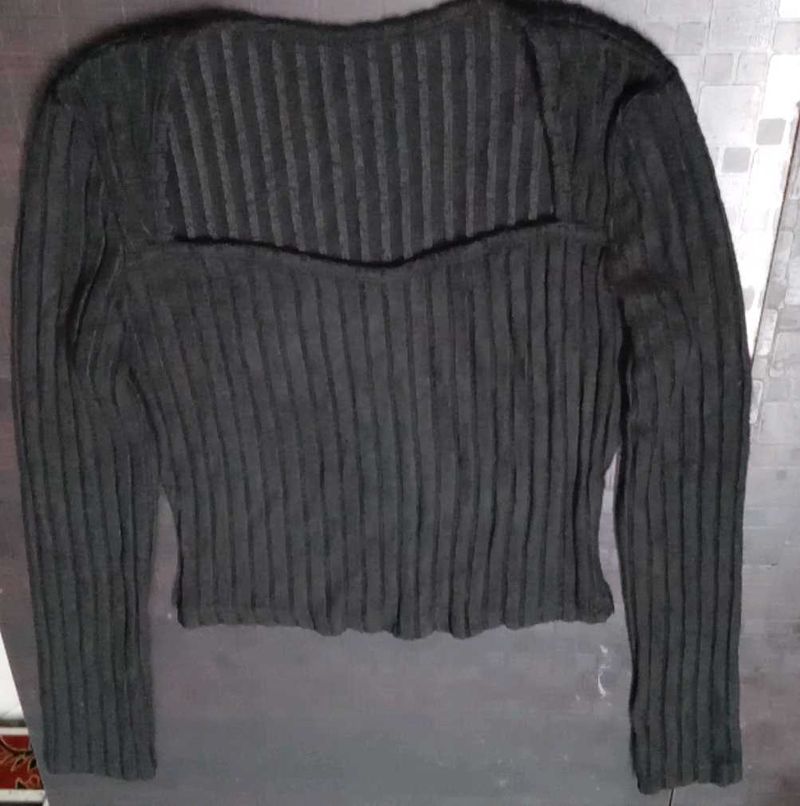 Ribbed Long Sleeve Top