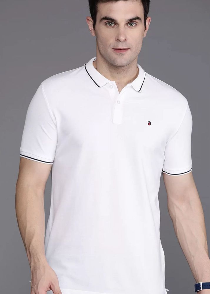 Luois Philippe Polo Collar Slim Fit T-shirt