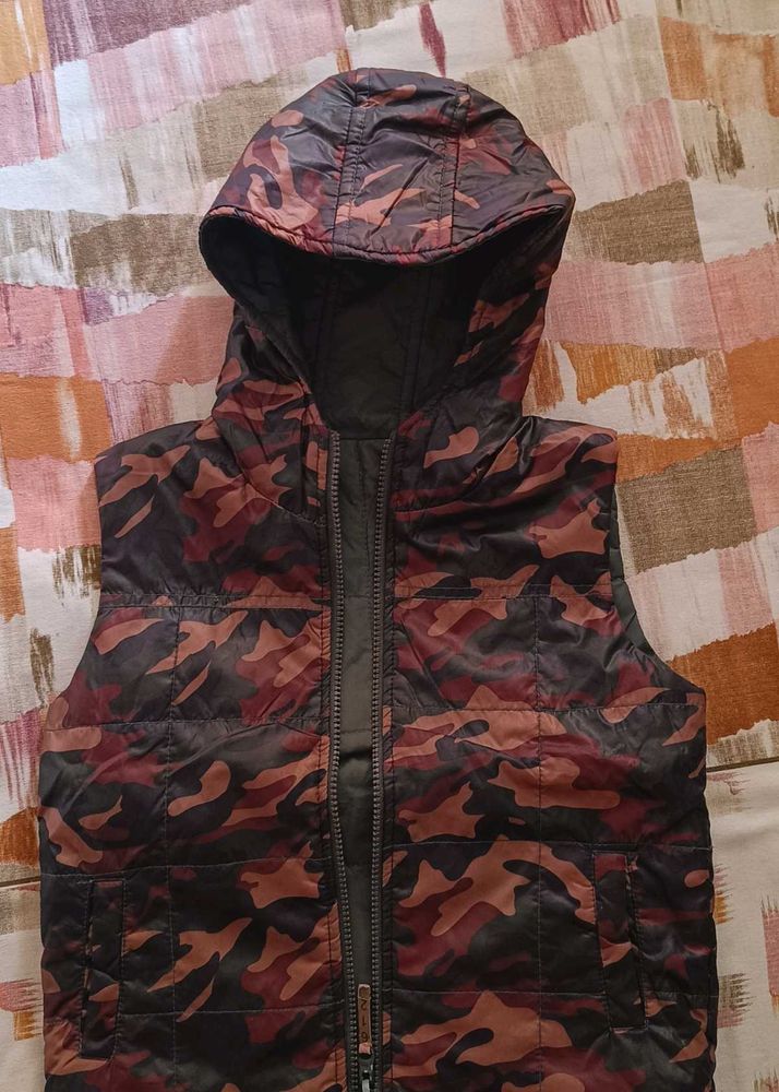 Camouflage Padded jacket Reversible