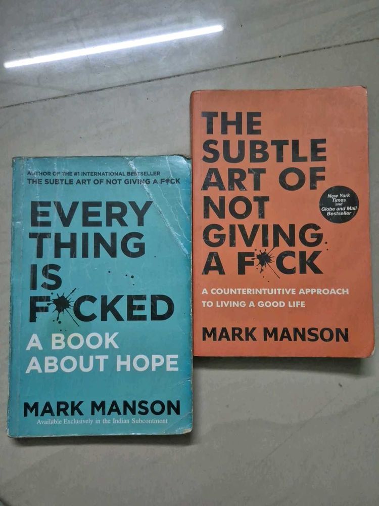TWO MARK MASON BOOKS + ATOMIC HABITS(FREE)