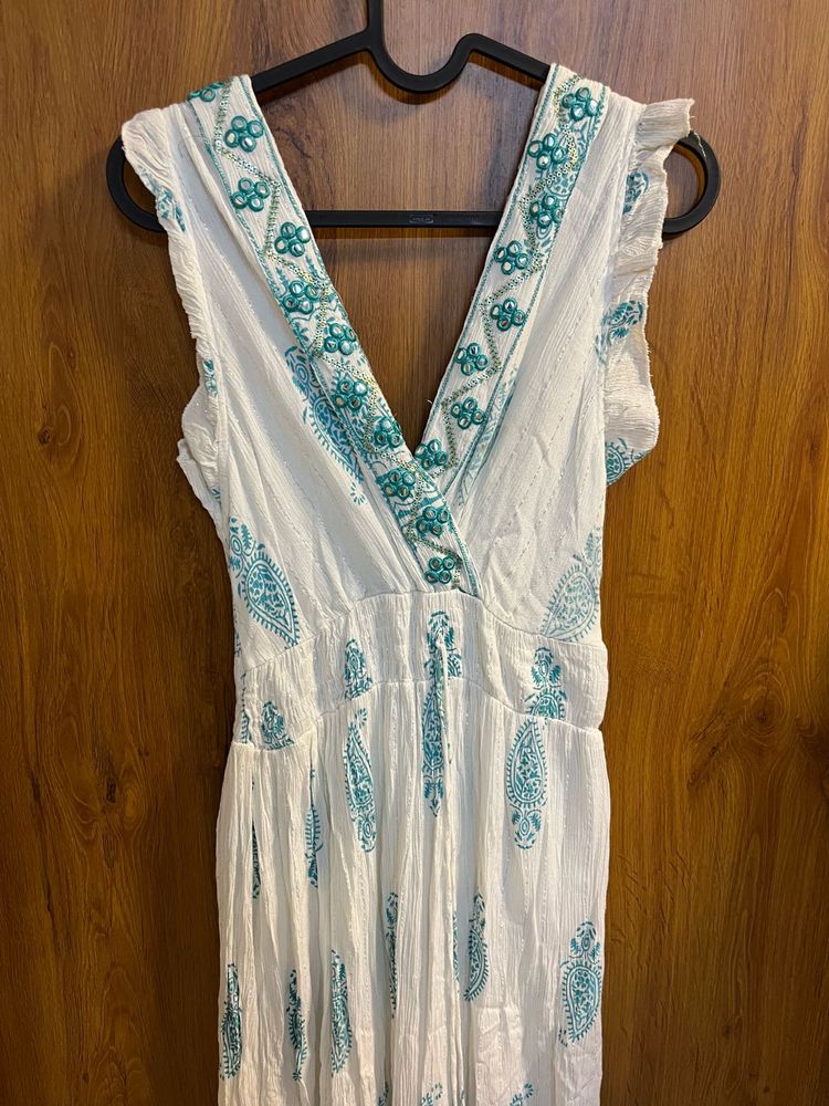 White Embroidered Dress