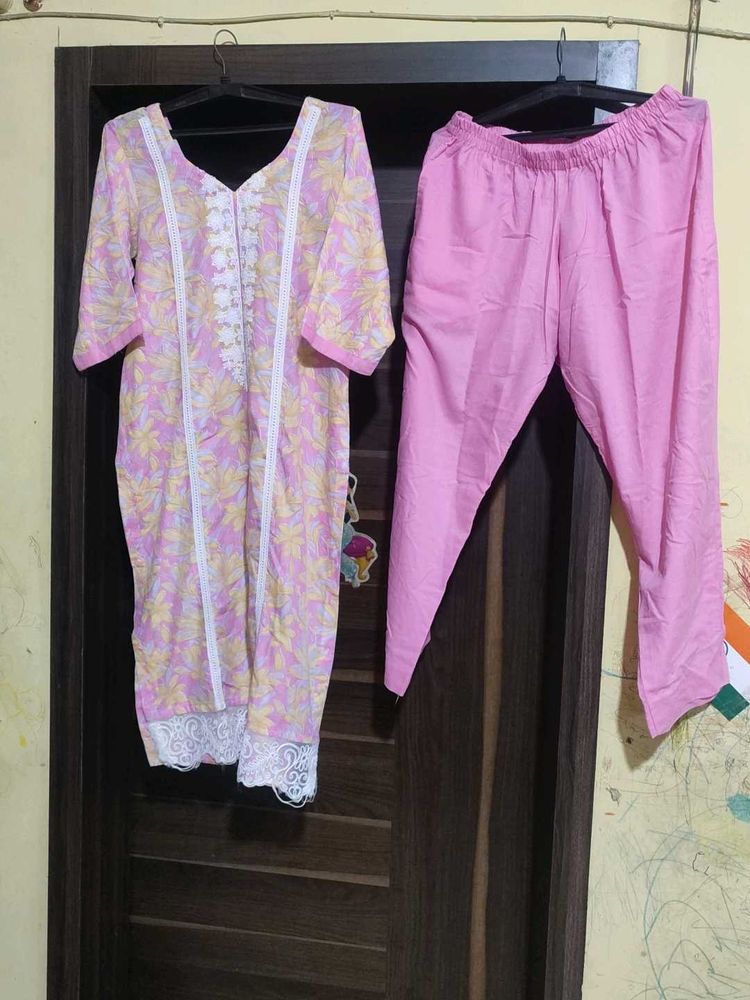 Pink Kurta Set
