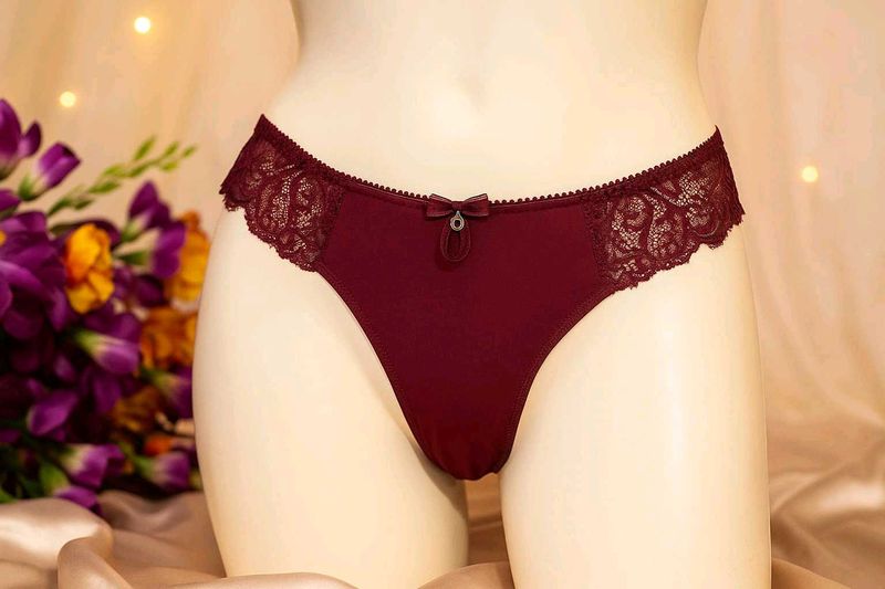 🇳🇿💫💗 Today Sale Burgundy Lace Thong