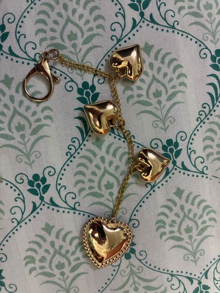 Heart Charms Bag Keychain