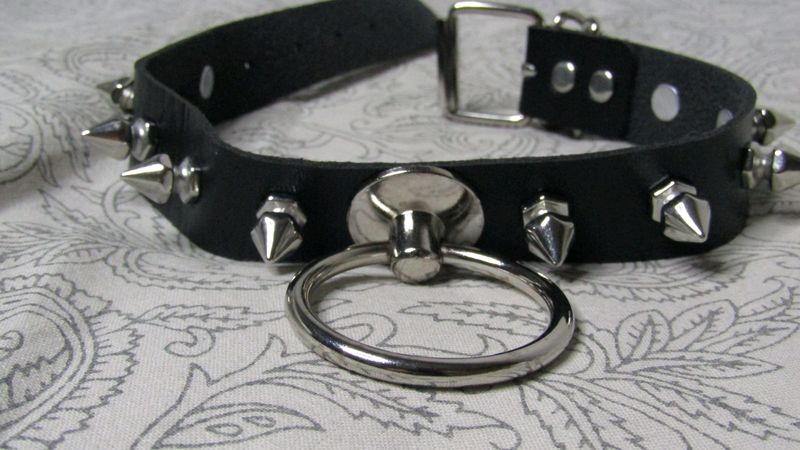 black goth choker