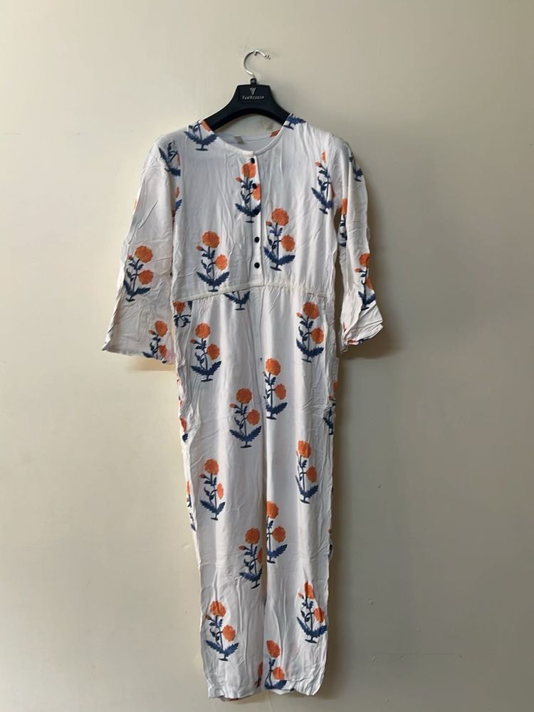 Floral Print Jumpsuit