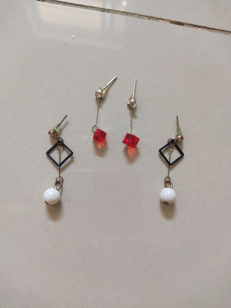 3 Pairs Earrings Combo