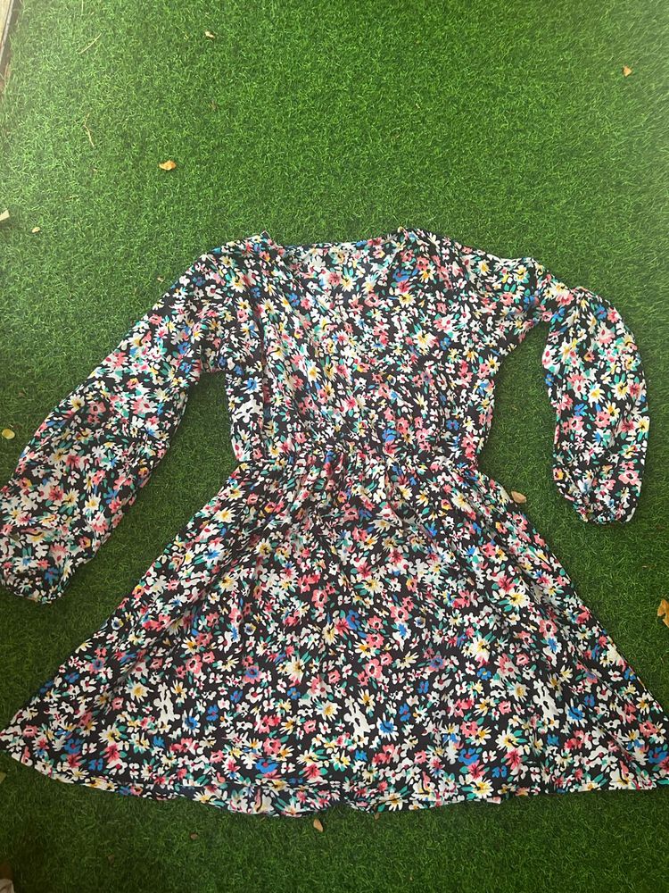 Floral Print Mini Dress