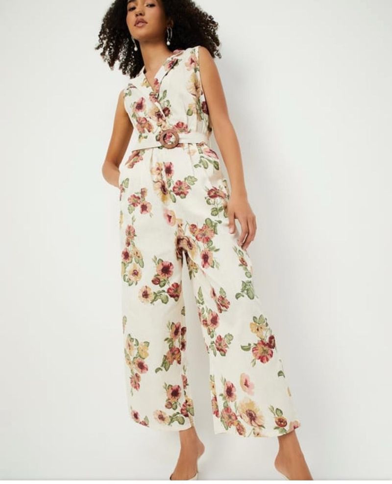 Floral Print Jumpsuit