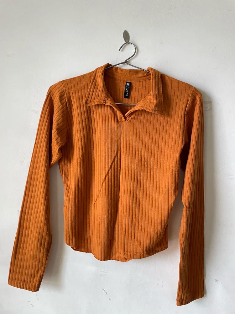 Ribbed Long Sleeve Top