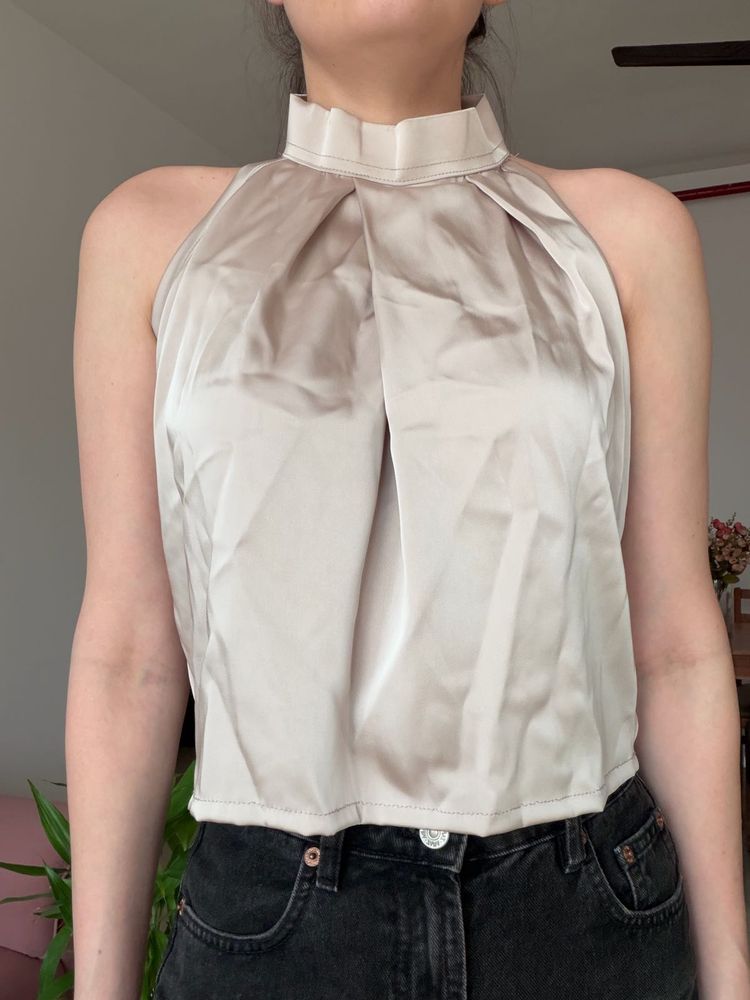 Satin Halter Top XS