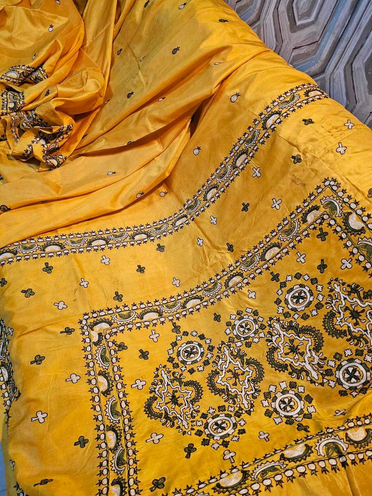 Pure Silk Aari Work Saree